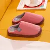 Zapatillas Nuevas de Algodón Qidashun para Parejas, Uso en Interiores del Hogar, Zapatos de Algodón Peludo Antideslizantes Cálidos para Mujer, Estilo Invierno para Hombre