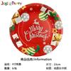 Nuevo traje de vaso de papel desechable y plato de papel con temática navideña Vaso de papel desechable navideño Plato de papel lote