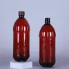 Fornecedor da Fábrica Garrafas Dispenser de Líquido Químico para Animais Marrom 1L, Garrafas para Transporte Congelado, Garrafas de Plástico para Álcool, Garrafas Bloqueadoras de Luz