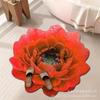 Nuevo Tapete Absorbente Antideslizante de Flor 3D HD para Sala de Estar, Mesita de Noche, Baño del Hogar, Entrada de Baño y Cocina