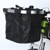 Cesta delantera para bicicleta de montaña, cesta de aleación de aluminio, cesta plegable de lona para coche, cesta de verduras azul, cesta de tela