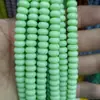 Cuentas espaciadoras de ábaco esmaltadas de cristal, multicolor, sueltas, color sólido, no se decoloran, accesorios perforados para abalorios DIY