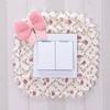 Adesivo de tecido para interruptor capa protetora para interruptor triplo duplo decoração criativa de sala de estar quarto tomada de luz adesivo de fechamento de fogo simples moderno