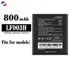 Adecuado para batería de teléfono móvil Wiko LF003H, completamente nuevo, duradero, batería de larga duración 800 mAh, venta al por mayor de fábrica, comercio exterior