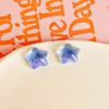 Serpentina de ensueño de color, estrella de cinco puntas, estrella pequeña, accesorios de resina para bricolaje, pendientes, pinza para el cabello, material para funda de teléfono móvil