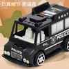 Al por mayor niños mini Huili modelo de food truck policía coche de policía camión de bomberos ambulancia juguete para niño coche
