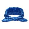 Nueva diadema de orejas de conejo de ameba transfronteriza, banda elástica para el cabello, tela de algodón anudada, diadema de flor de anacardo, banda deportiva para el cabello