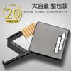 Hengda B02 Estojo de Cigarro Duplo Arco Vinte Pacote Estojo de Cigarro Masculino com Carregamento USB Isqueiro Letras Personalizadas