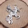 36X25Mm 4,9g Multicor DIY Liga Acessórios para Joias Pingente de Unicórnio