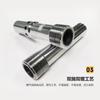 Cabezal de pistola de chorro de arena de carburo de boro puro, entrada de aire doble de alta presión, tanque de máquina de chorro de arena móvil para desoxidación, accesorios de acero de tungsteno de alta resistencia al desgaste
