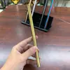 Palitos de Aço Inoxidável 304 Mais Vendidos no Exterior, Palitos Retos Coloridos Grandes para Milk Tea, Palitos para Bebidas de Suco, Podem ser Impressos com Logo