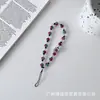 Corrente para celular original com contas Nova borboleta retrô Cristal universal anti-perda pulso curta Lanyard para celular Pingente