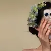 Pente de Cabelo Flor Rosa Atmosfera Primavera e Verão Pente de Cabelo Acessórios de Cabelo de Viagem Novo Grampo Lateral Chinês Adorno de Cabeça