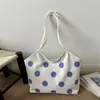 Bolsa grande, casual, estilosa e única; bolsa de ombro de bolinhas nova e fashion; Bolsa tote feminina de verão 2026