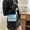 Bolso Cuadrado Pequeño Texchy Estilo Occidental Bolso de Mujer 2024 Nuevo Estilo Coreano Casual Moda Bolso de Hombro Correa Ancha para el Hombro Bolso Cruzado