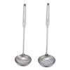 Colher de Sopa e Escumadeira Integradas em Aço Inoxidável 201 Espessadas Louça de Alta Qualidade Colher para Fondue Colher para Mingau Concha de Sopa com Logo Gravado