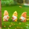 Muñeco Gnomo Hoja Caída Otoño Transfronterizo Decoración DIY Micro Paisaje Accesorios Adornos Mini de Escritorio