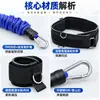 Conjunto de Bandas Elásticas de Treinamento de Boxe com Manga de Tecido Corda Elástica Anti-Ruptura Equipamento de Treinamento de Potência para Golpes de Combate
