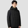 Jaqueta Masculina de Algodão Tamanho Grande para o Inverno 2026 Armazenamento de Calor de Grafeno Forro Quente com Capuz Roupa de Exterior Esportes ao Ar Livre Casual