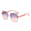 Nuevas Gafas de Sol Sin Montura, Gafas Poligonales de Moda, Visores Solares de Moda al por Mayor Transfronterizos, Gafas para Conducir y Viajar