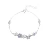 Diseño Original Tichya Pulsera de Plata de Ley 925 Bauhinia Brillo Nocturno para Mujer Joyería Artesanal de Gama Alta de Nicho Regalo de Festival