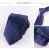 Fábrica de Corbata Shengzhou Shaoxing Corbata para Hombre Retro Casual de Negocios Viaje Matutino Rayas Negras Corbata Atada a Mano de 7 cm