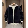 Chaqueta cárdigan casual de punto para hombre de otoño e invierno, corte holgado, con cuello de solapa, una prenda de punto moderna y versátil