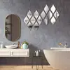 Espejo de Maquillaje para Baño Espejo Acrílico Pegatina de Pared Espejo Suave Autoadhesivo Sin Taladro Espejo Decorativo Renovación de Habitación de Alquiler