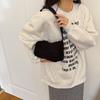 Cor sólida moda simples 2024 primavera estilo ocidental novo axila portátil bolsa feminina listrada flanela ombro crossbody pequeno saco quadrado