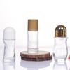 Botella de Vidrio Grande con Rodillo para Aceite Esencial 50ml Botella Antitranspirante Botella Rollerball Desodorante Masajeador Botella Recargable para Esencia Cosmética