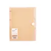Engrapadora de 4 Agujeros Deli Pe110-T_Pp4 (Transparente) Carpeta de Anillas Perforadas Organizador de Documentos A4 Transparente