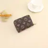 Promoção Quente Clássico PU Porta-Moedas Feminino Porta-Cartões Sanfonado Flor Antiga Múltiplos Slots para Cartão Moda Portátil Versátil Carteira Curta