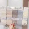 Nuevo Estilo Otoño e Invierno para Mujer: Calcetines holgados estilo Old Money, Calcetines altos, Calcetines holgados de encaje de color liso, Calcetines con separación de dedos para mujer