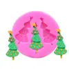Molde de Silicone Árvore de Natal Molde para Decoração de Bolo Fondant Chocolate DIY Molde para Assar
