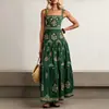 Vestido bohemio de estilo cruzado europeo y americano 2026, nuevo, de cintura alta y bajo amplio, para vacaciones de verano en la playa, holgado y adelgazante