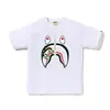 Suministro Mayorista Transfronterizo de Marca de Moda, Dropshipping de Comercio Exterior, Camiseta de Manga Corta Pesada Bape Cabeza de Mono Tiburón 230g 30