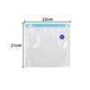 Bolsa Sellada Grado Alimenticio Almacenamiento en Refrigerador Bolsa de Sub-empaque Engrosada Autosellante Hermética Plástico Bolsa Sellada Cierre Cremallera Bolsa para Conservar la Frescura Hogar