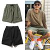 Estilo Idêntico de Celebridade da Internet Shorts Cargo de Manga Curta Estilo Japonês Calças Meio-Comprimento Masculinas Verão Simples Retos Casuais Calças Largas de Cinco Quartos