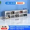 Zapatero de Acero Inoxidable 304 Taller de Purificación Libre de Polvo Zapatero para Cambiarse los Zapatos para Empleados Taburete para Cambiarse los Zapatos de Una y Doble Cara Zapatero de Fábrica Multicapa