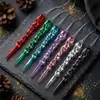 Adornos de carámbano acrílicos de colores con hilo, carámbanos simulados transfronterizos, decoraciones para árbol de Navidad, adornos navideños
