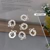 Arte de Uñas Decoración Navideña Aleación Joyería para Uñas Lazo Nueva Decoración de Diamantes de Aleación Accesorios de Perlas Estereoscópicas Joyería