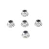 Tuerca hexagonal de acero inoxidable 304 con brida de nailon, antifloja y antideslizante, M3M4M5M8M10M12