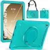 Para Samsung Tab A9plus funda protectora de silicona giratoria acrílico transparente soporte A9 correa funda anticaídas
