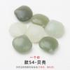 Cuentas sueltas de jade hetiano natural, accesorios de bricolaje, agua clara, cerradura de bendición verde, hebilla de seguridad, colgante de loto, pulsera, collar, cuentas al por mayor