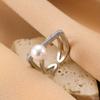 Anillo de Moda Transfronterizo para Mujer Niche Lazo Ins Accesorios de Pulsera Europeos y Americanos Sensación de Alta Gama Anillo Abierto para Dedo Anillo para Dedo de Comida