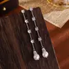 Novos Brincos de Clipe com Borla de Pérola Shijia para Espiral de Mosquito para Mulheres Sem Orelhas Furadas