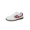 Zapatos de Entrenamiento Alemanes Ligeros con Cordones, Punta Redonda, Suela Plana, Nuevo Estilo 2026, Zapatos Blancos para Mujer, Correr, Campus, Estudiantes