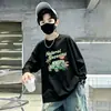 Camiseta básica de algodón puro de manga larga, ropa infantil estilo primavera y otoño, camiseta interior para niños, top para niños, diseño de dibujos animados moderno para niños mayores