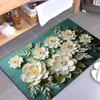 Tapete de chão simples de terra de diatomáceas para banheiro, tapete de chão absorvente para uso doméstico, resistente à sujeira e fácil de limpar, tapete de pé antiderrapante para banheiro