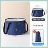 Cuenca Plegable Portátil con Patrón Triangular para Dormitorio, Bolsa de Pie para Viaje, Cubo de Lavandería, Lavabo, para el Hogar y Hotel